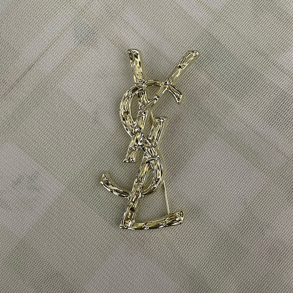 Yves Saint Laurent Light Gold Brooch